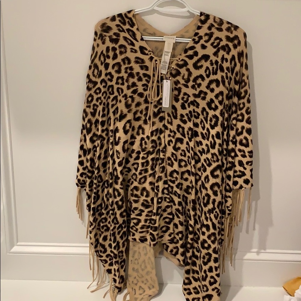 Chico’s leopard poncho